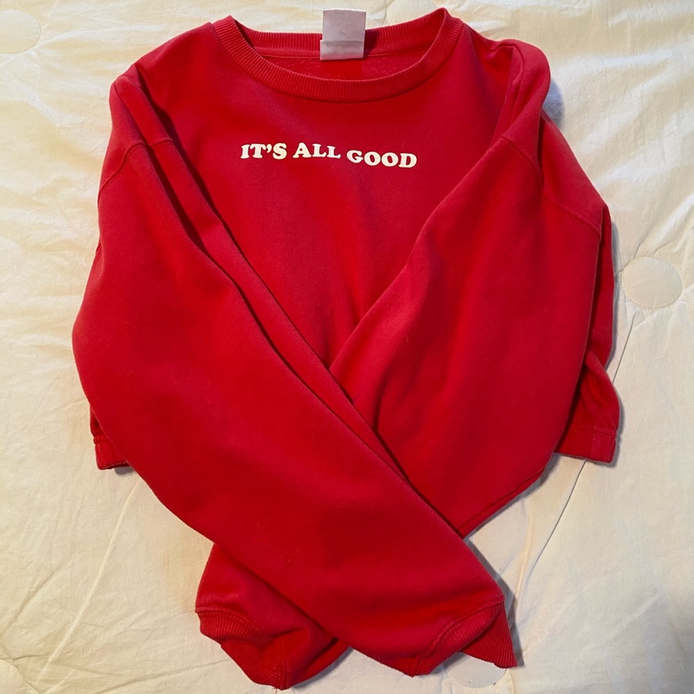 It’s All Good Cropped Sweatshirt (M)